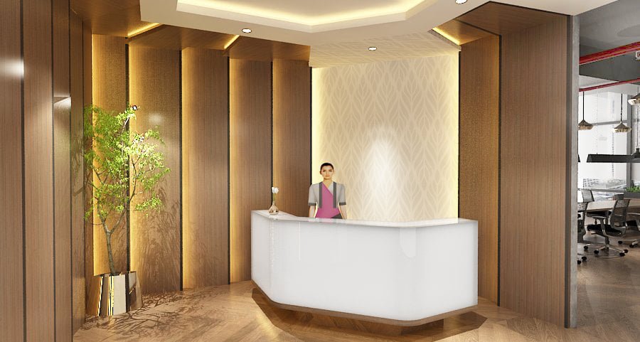 Desain interior kantor district 8 di kawasan SCBD jakarta selatan