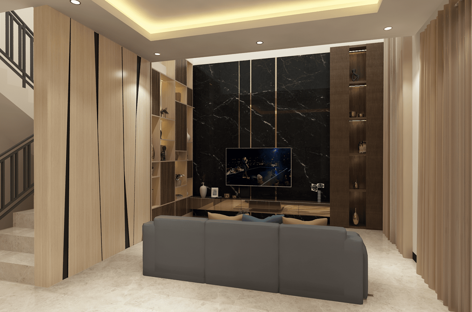 Living Room_Rumah Bintaro V1 R1A_pradana interior