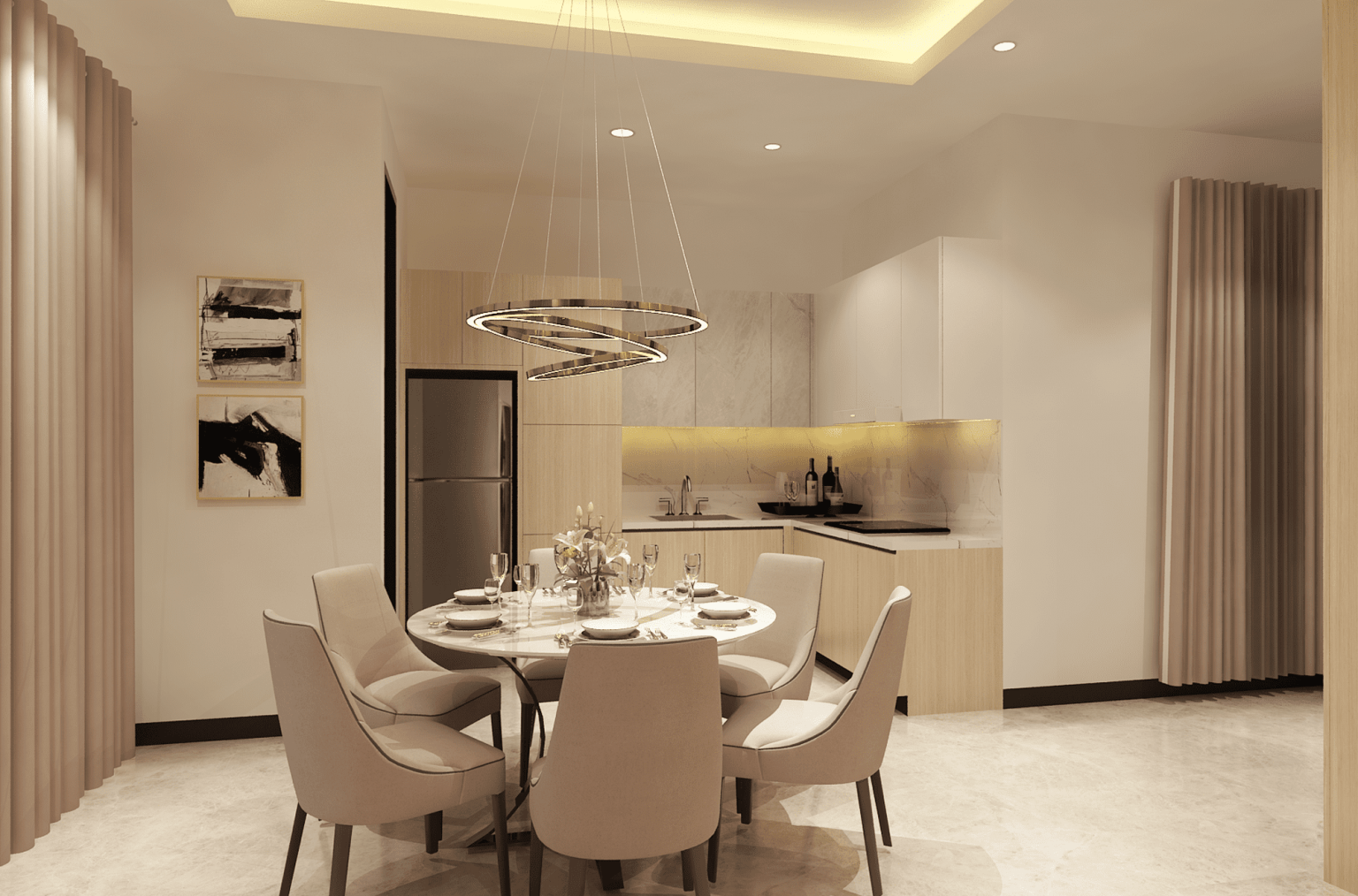 compress Dining Room_Rumah Bintaro_pradana interior