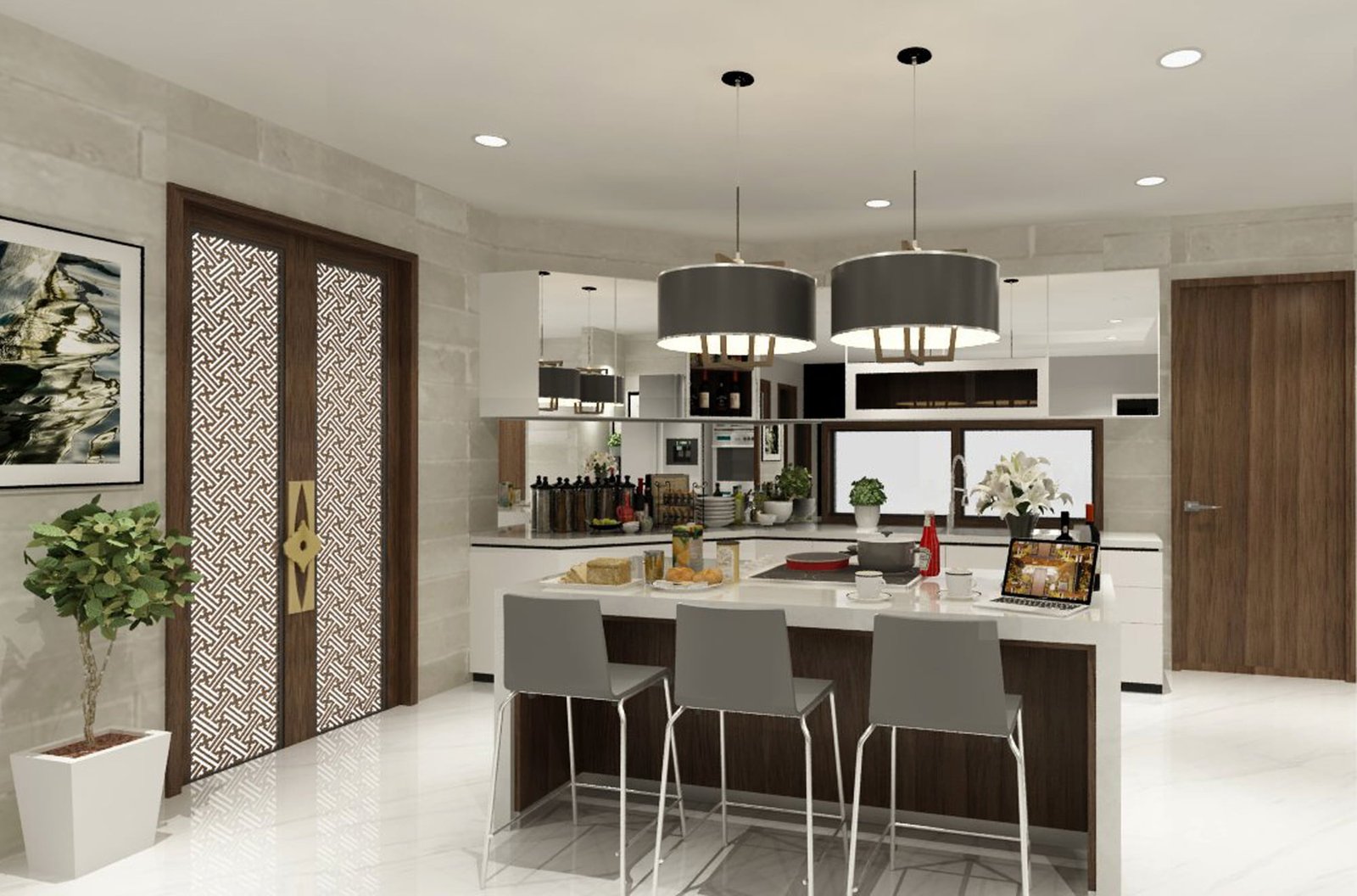 Desain Interior Pantry, kitchen_Jakarta Selatan