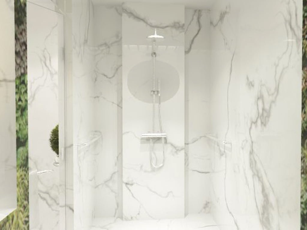 Desain Interior shower area_Jakarta Selatan