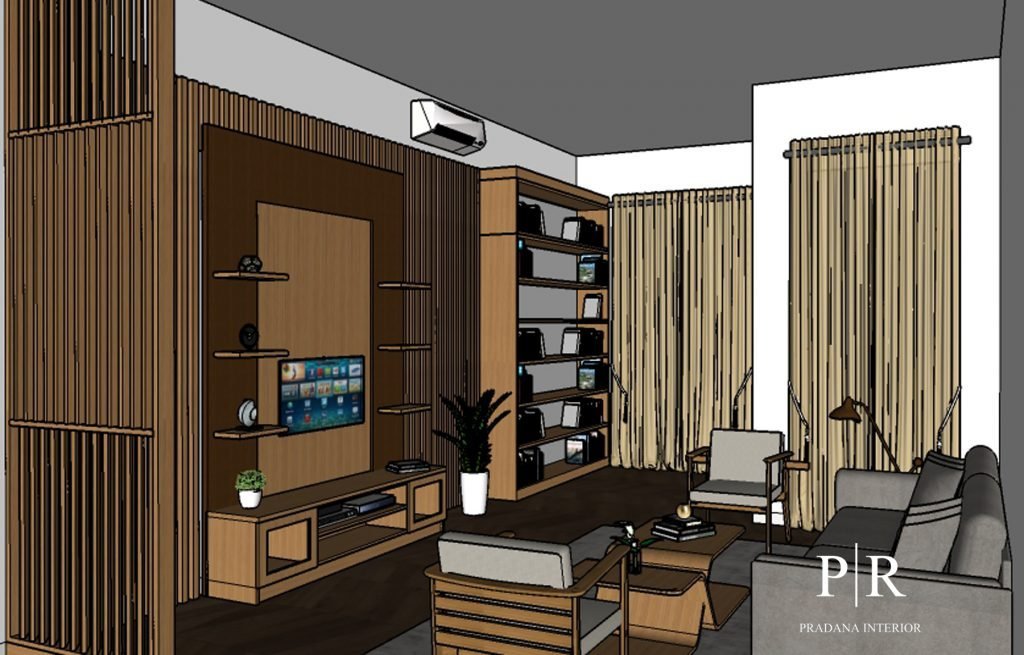 Desain Backdrop TV Minimalis 3