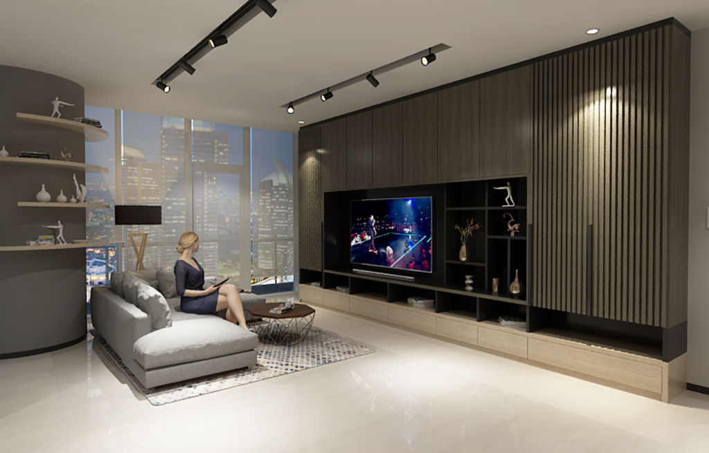 Desain Interior Japanese Modern - Living Room - Jakarta
