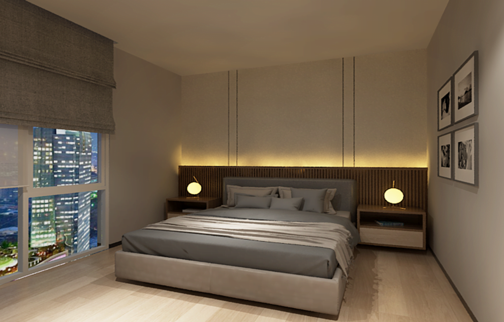 Desain Interior Japanese Modern - Master Bed room - Jakarta