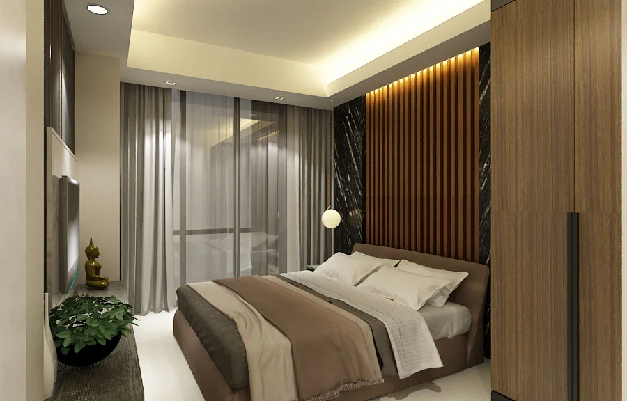 Jasa Desain Interior Apartemen Jakarta - Master Bed Room