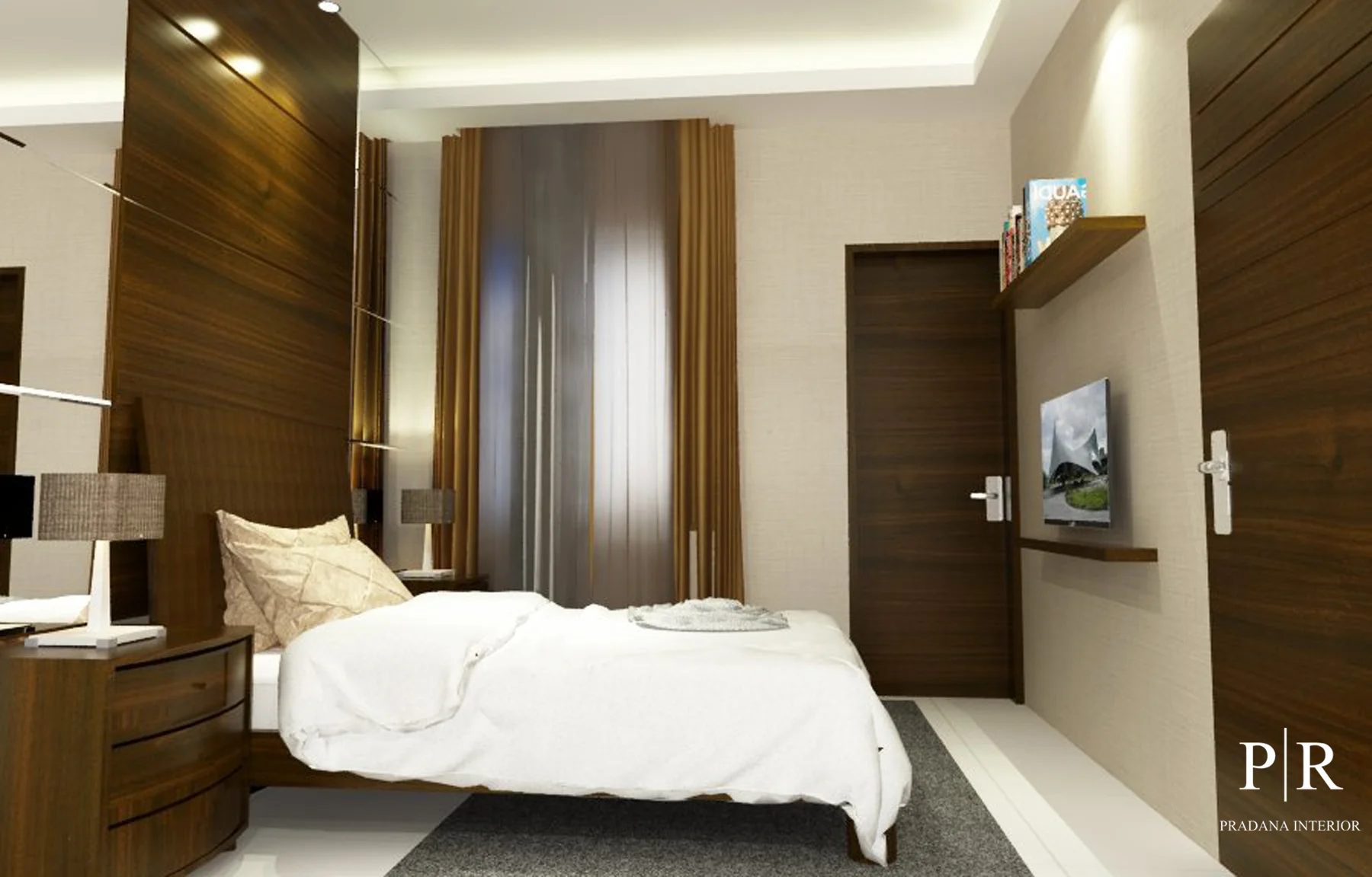 Desain Interior Apartemen Scandinavia Modern _ KID Bed Room