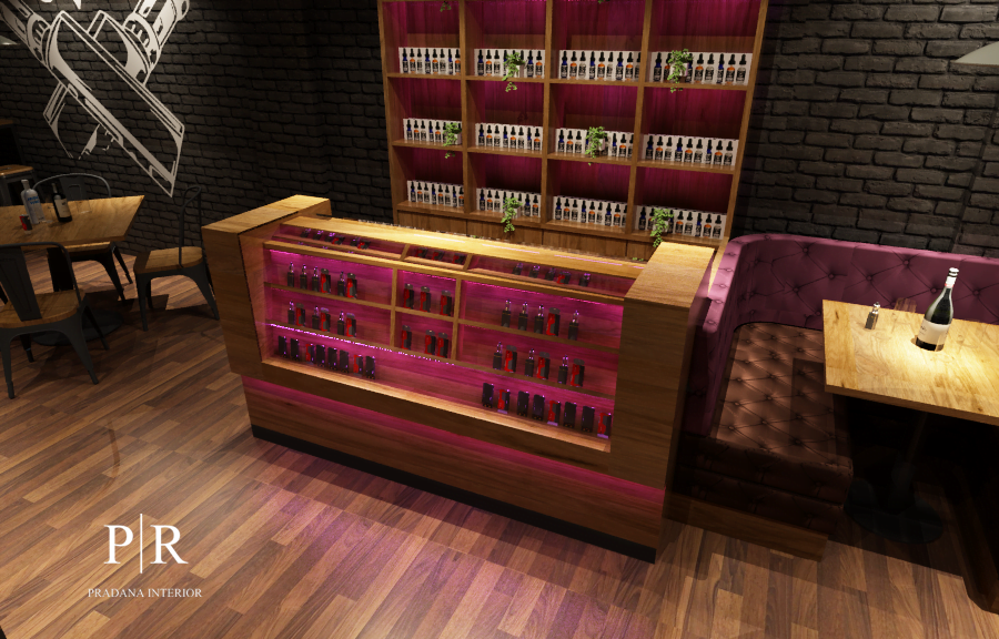 Restaurant / Bar - Desain Interior - Vape Bar - Facade
