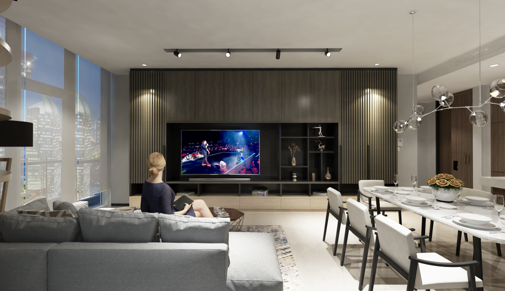 Desain Interior Apartemen Jakarta - living room 2