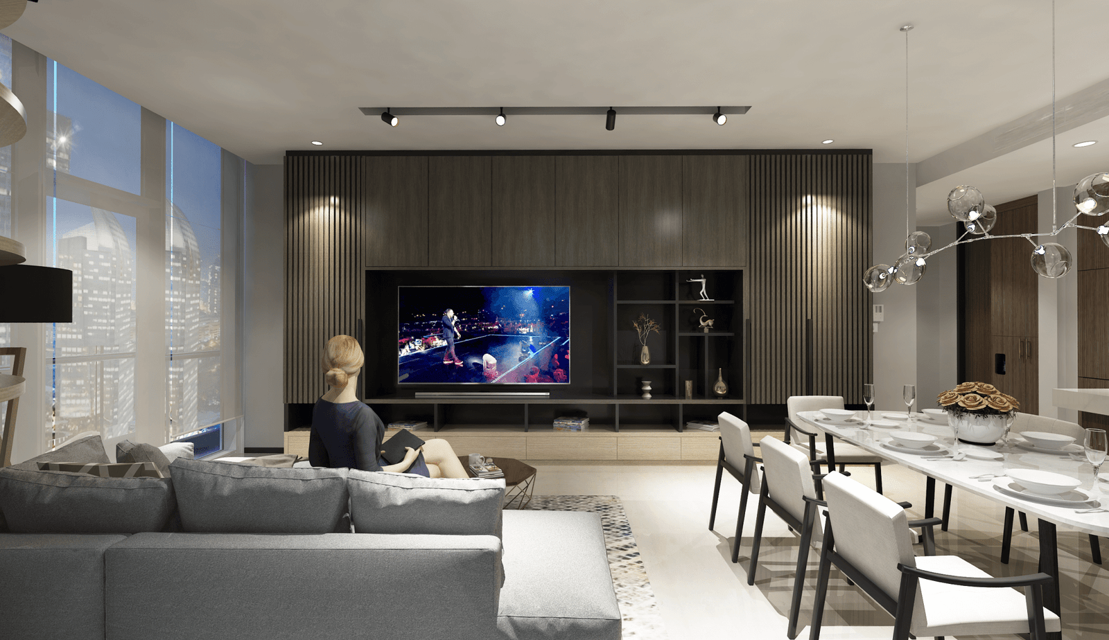Desain Interior Apartemen Jakarta - living room 2
