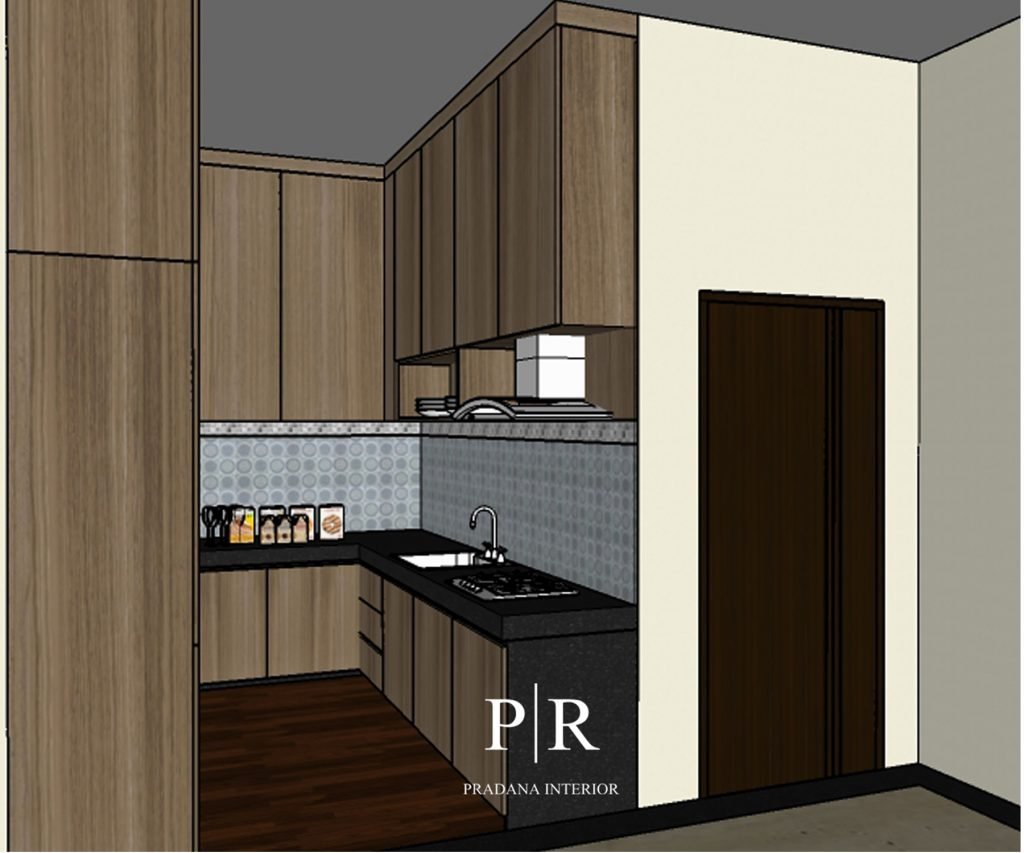 Desain interior Pantry Minimalis 1 - Jakarta - modelling 2