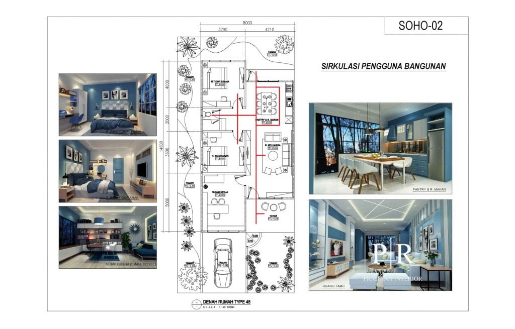 Desain Interior Rumah Scandinavian - maps