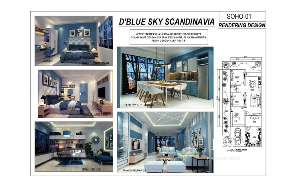 Desain Interior Rumah Scandinavian - All room