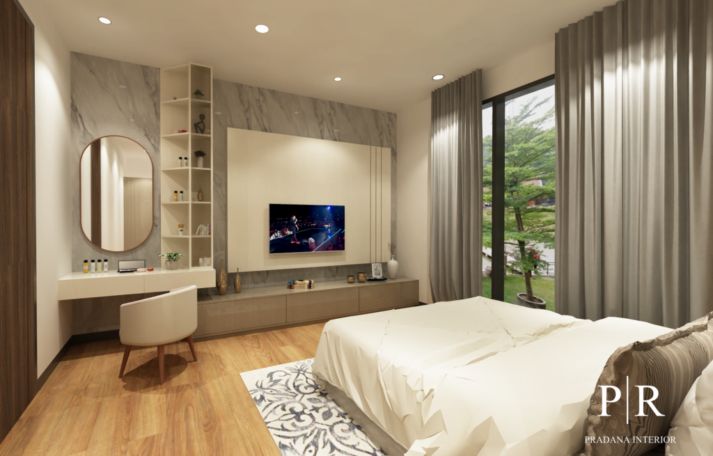 Jasa Interior Apartemen Central Park - Master Bed Room