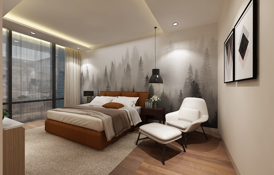 Jasa Interior Rumah di Bekasi - bed room pradana