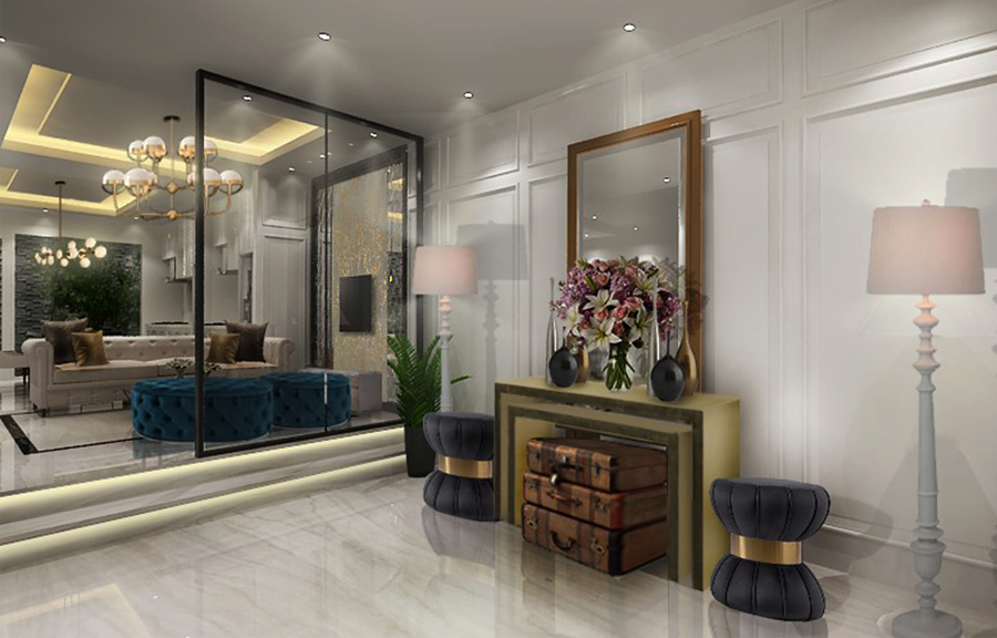 Jasa Interior Rumah di Bekasi - foyer