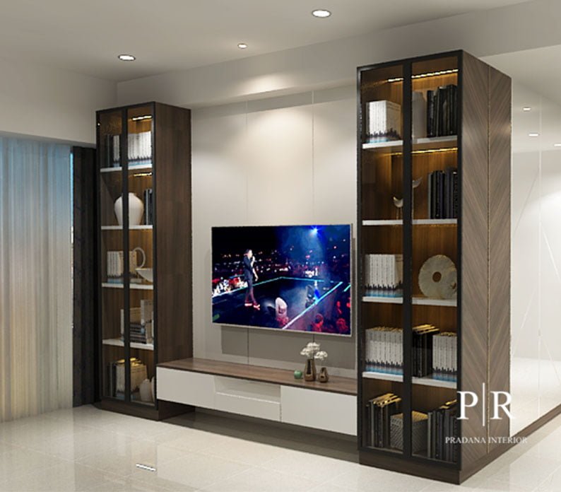 Jasa Pembuatan Backdrop TV Minimalis